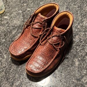 Twisted X Men's Chukka Driving Moc Caiman print
